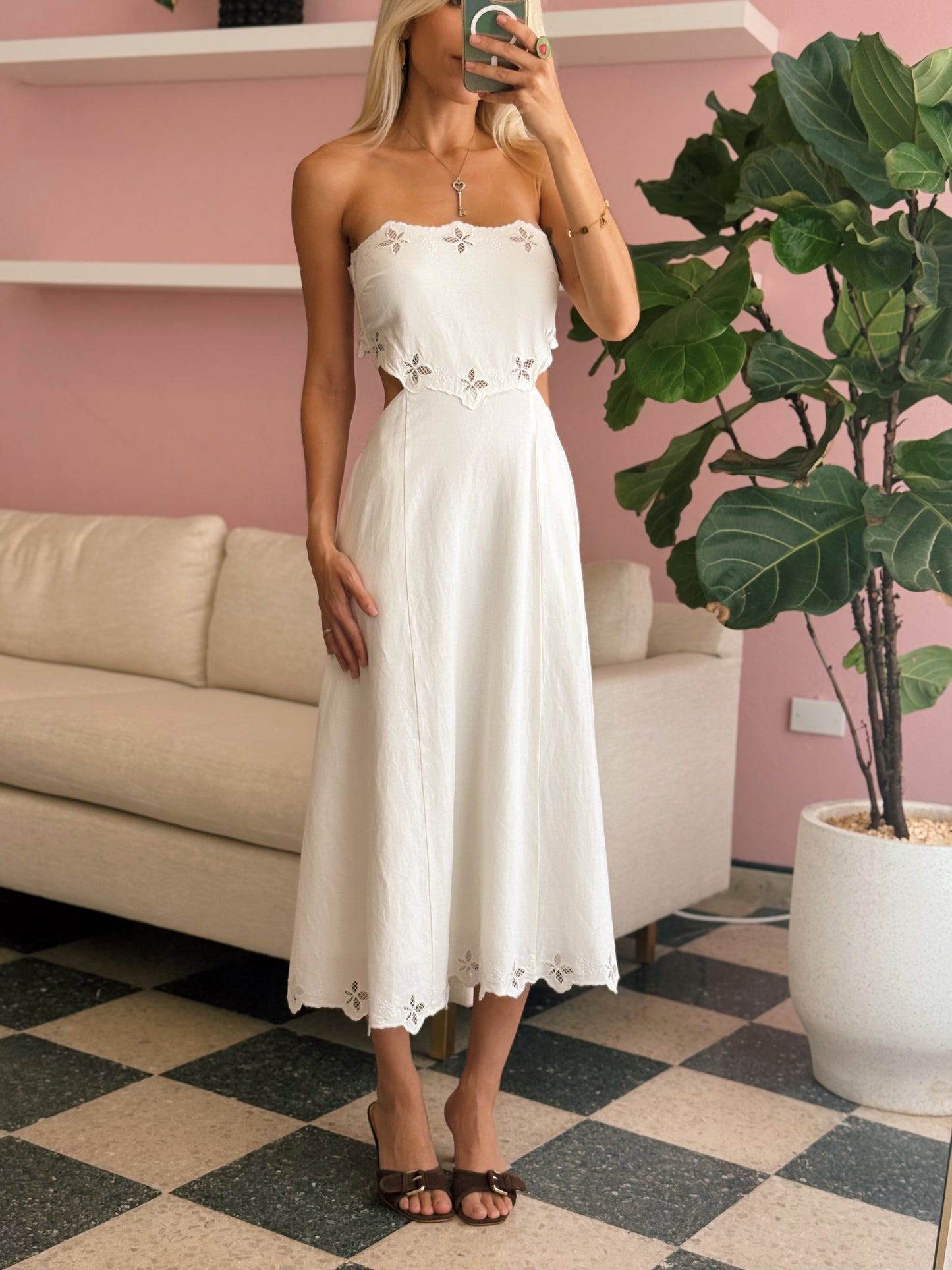 Shavonda Open Back Midi Dress