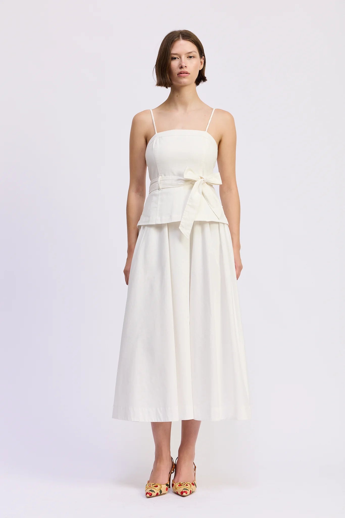 Samantha Mixed Midi Dress