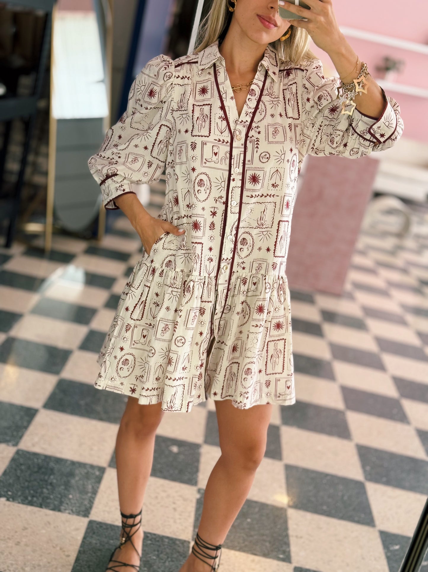 Red Cowboy Dress
