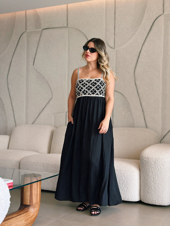 Embroidered Maxi Dress