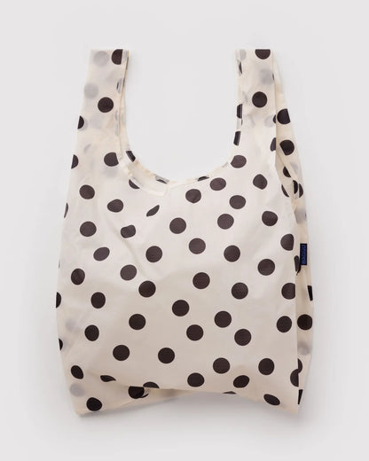 Standar Baggu - Cream & Black Polka Dot