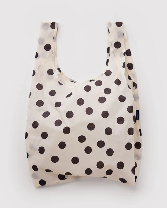 Standar Baggu - Cream & Black Polka Dot
