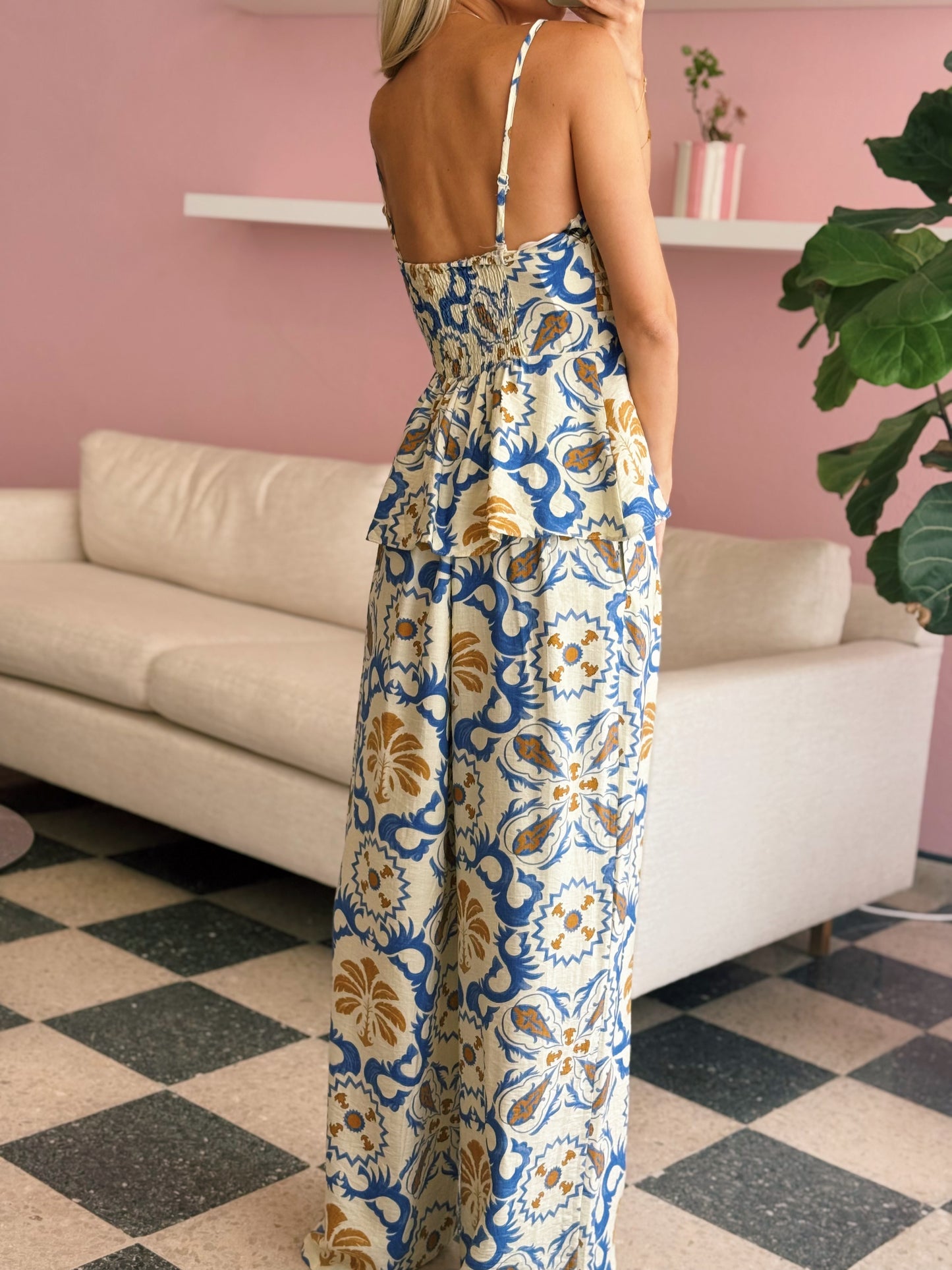 Blue Top & Pant Set