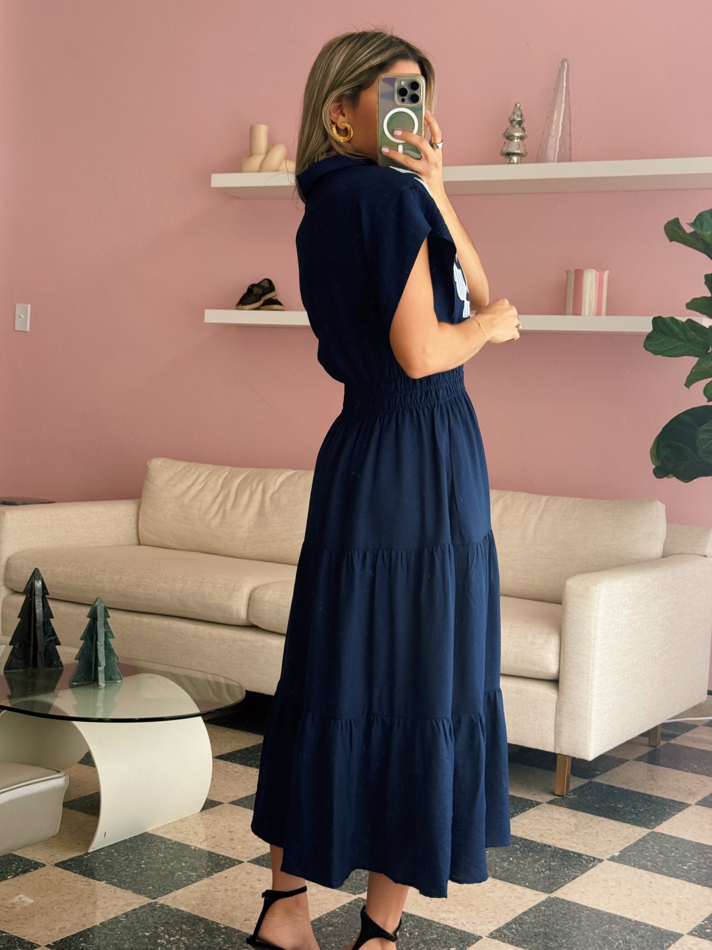 Navy Midi Dress