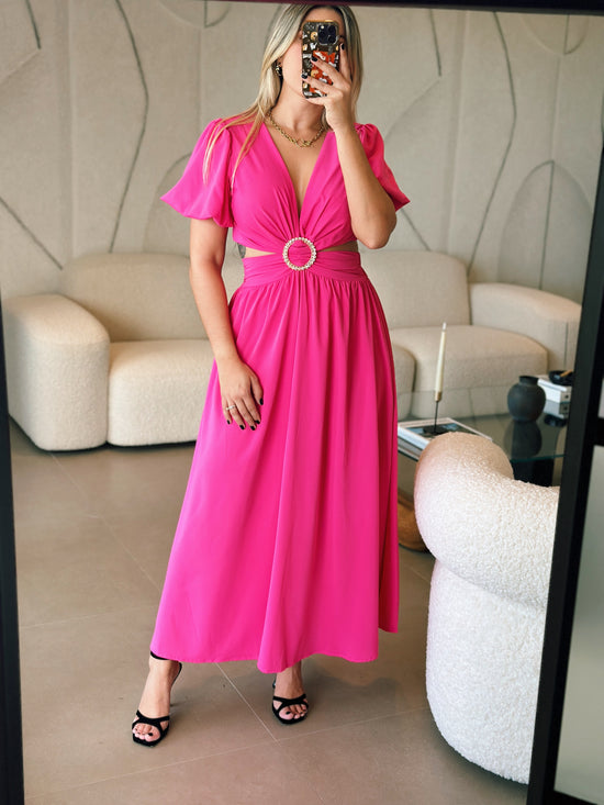 Dove Fuchsia Maxi Dress