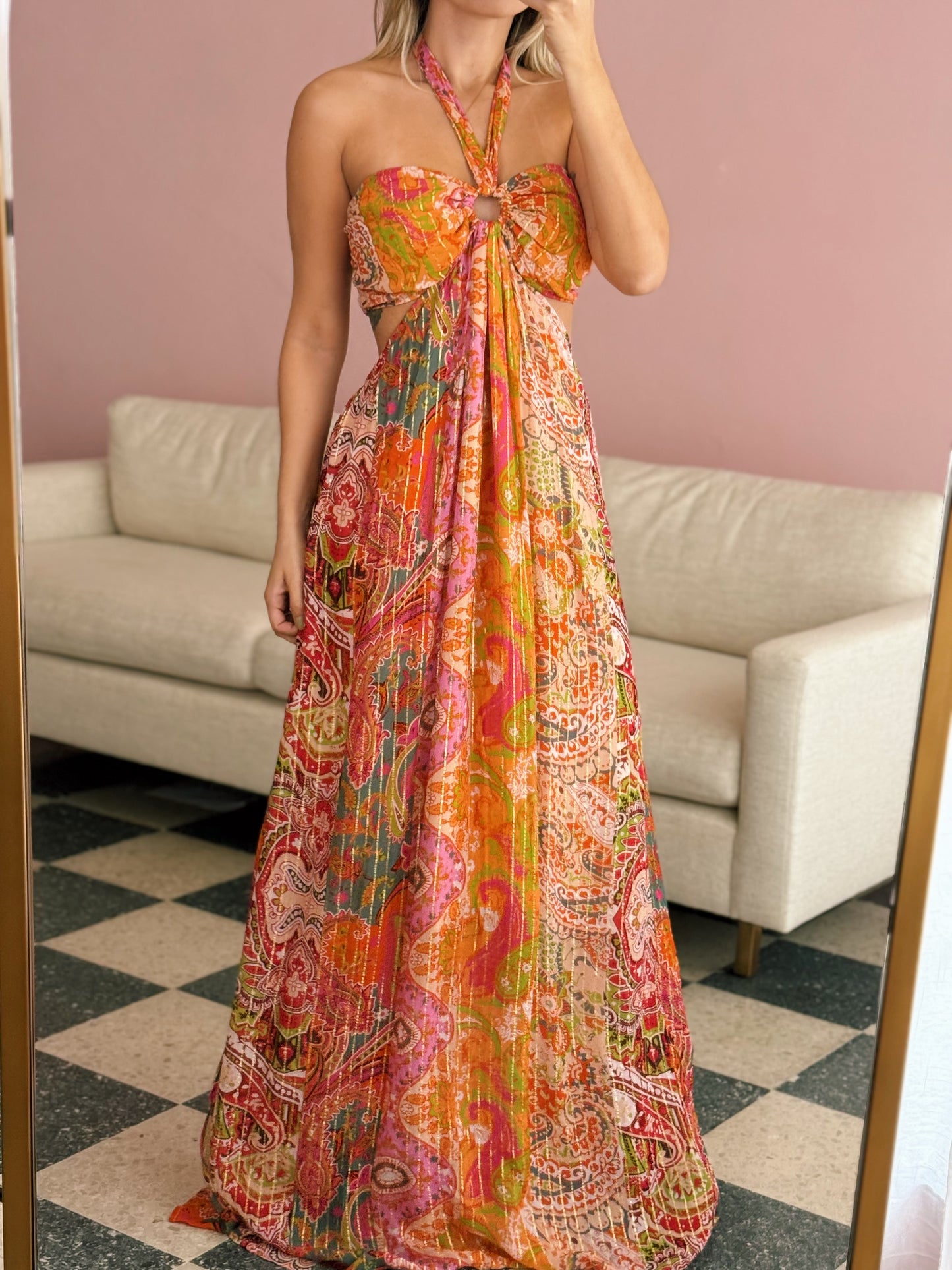 Paisley Maxi Dress - Made in India