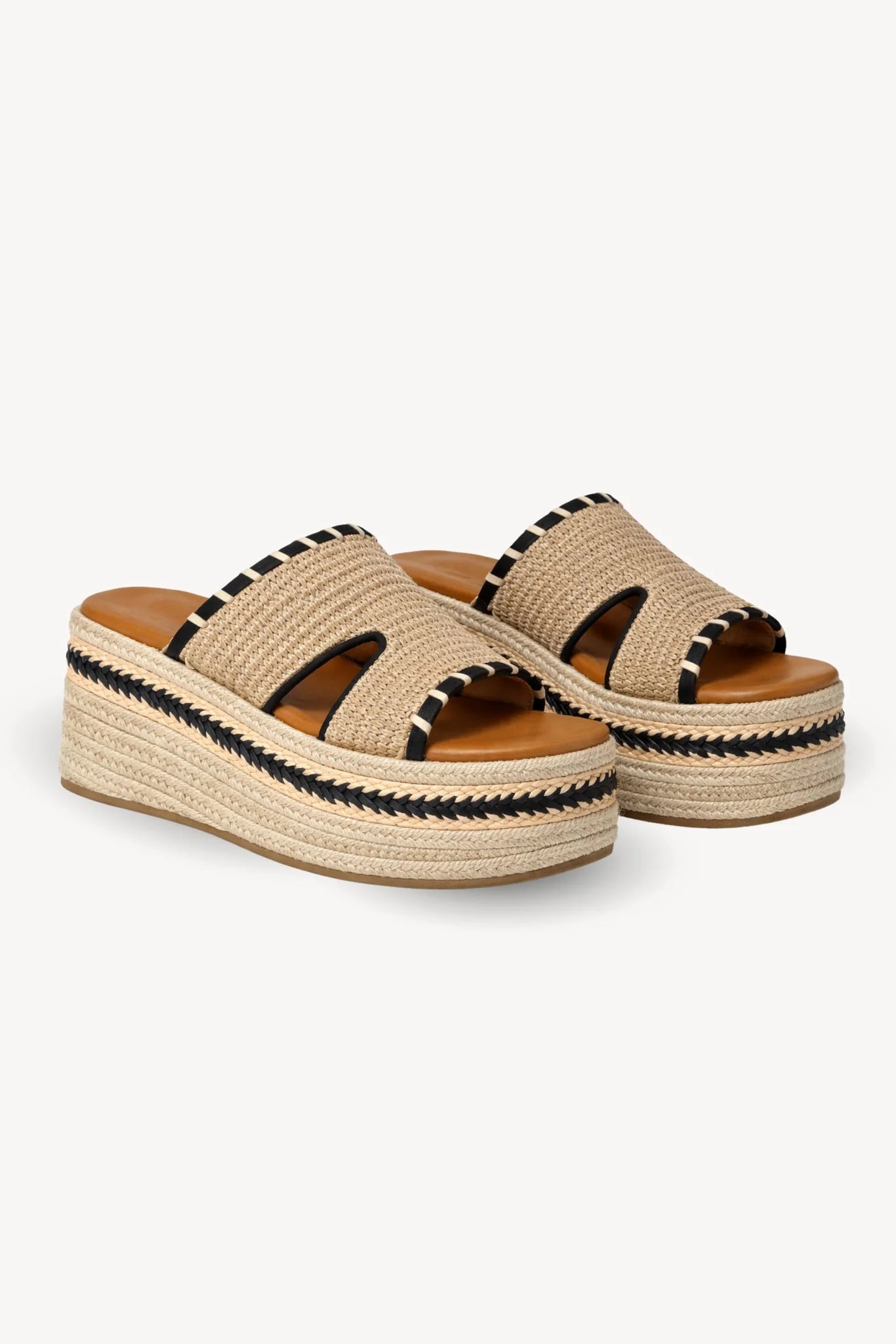 Raffia Purpurita Platform - Natural (Designed in Barcelona)