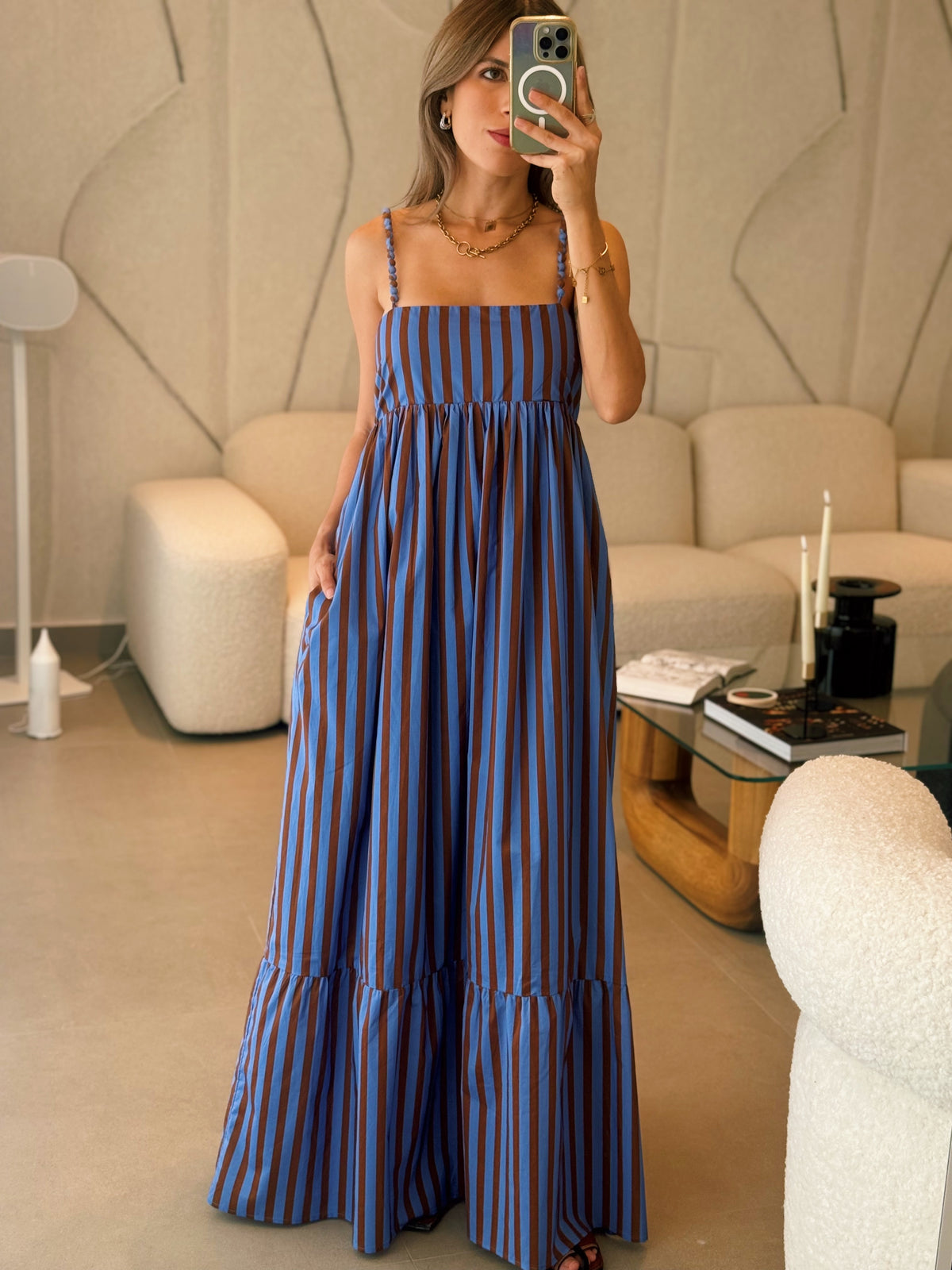Big Stripe Maxi Dress