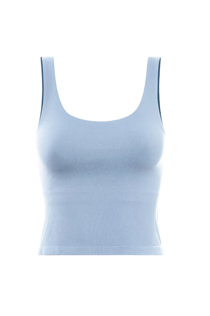 Baby Blue Crop Tank Top
