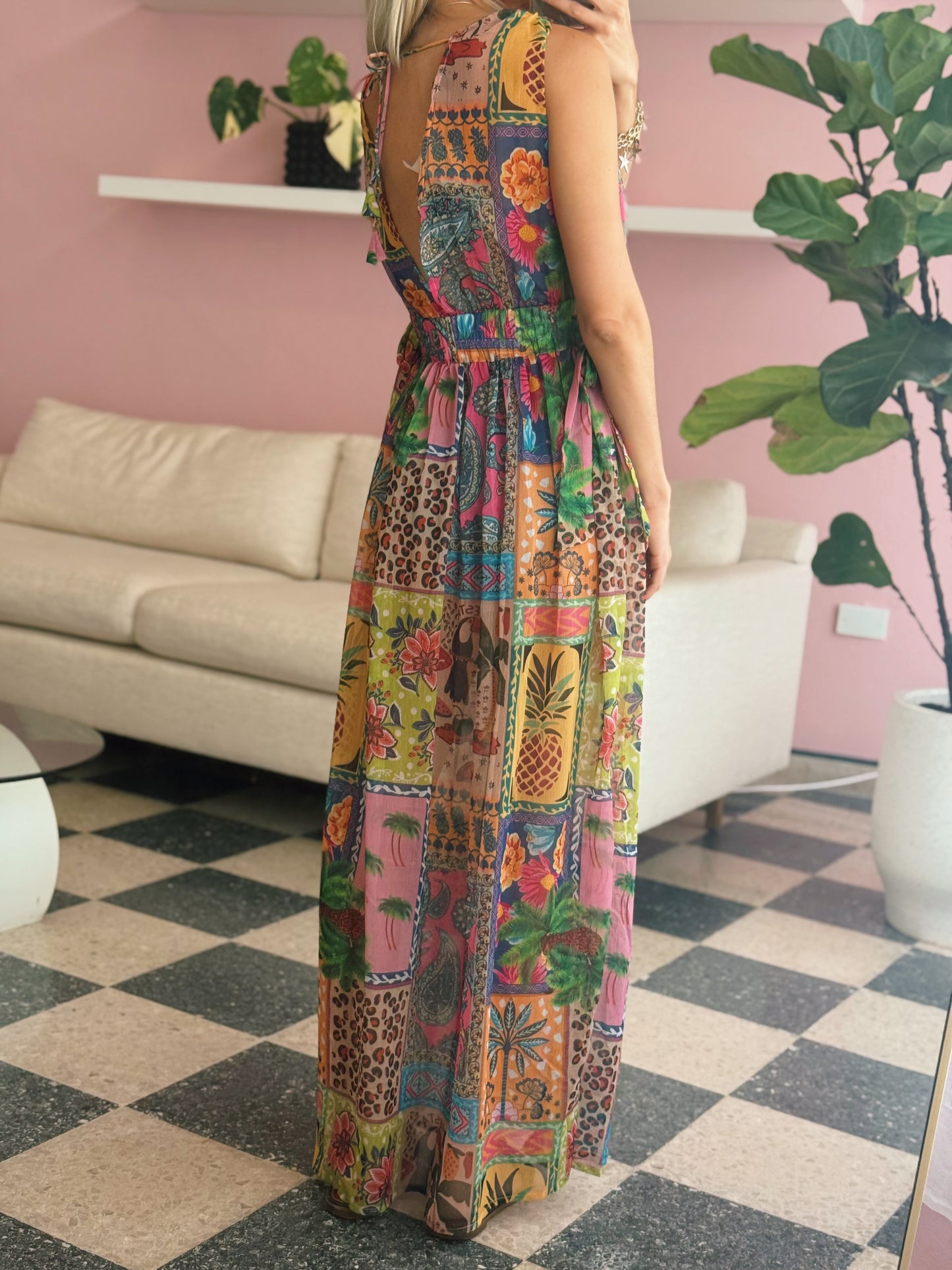 Tropical Cover Up Dress - Made in India