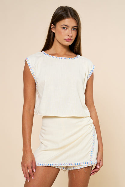 White Skort Set