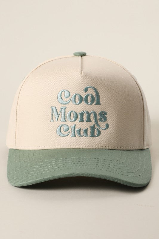 Cool Moms Club Embroidery Two-tone Trucker Hat