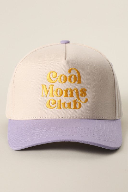 Cool Moms Club Embroidery Two-tone Trucker Hat