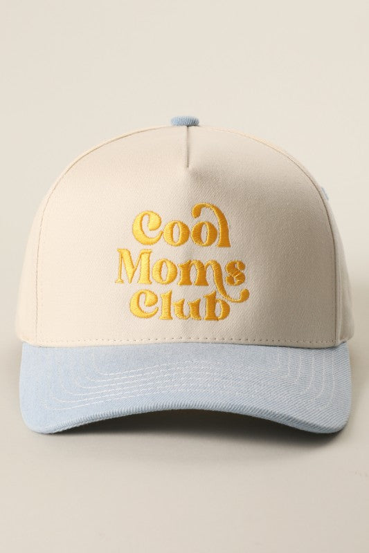 Cool Moms Club Embroidery Two-tone Trucker Hat