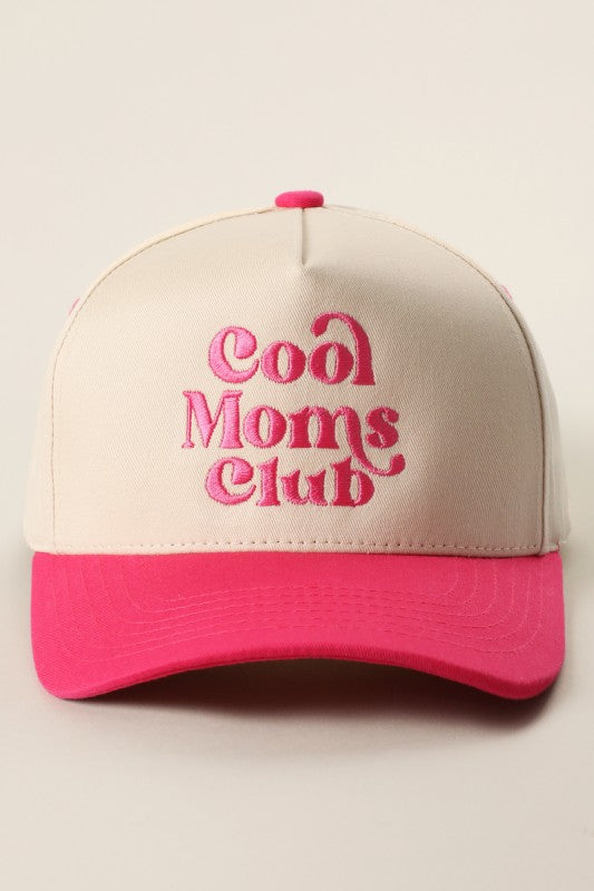 Cool Moms Club Embroidery Two-tone Trucker Hat