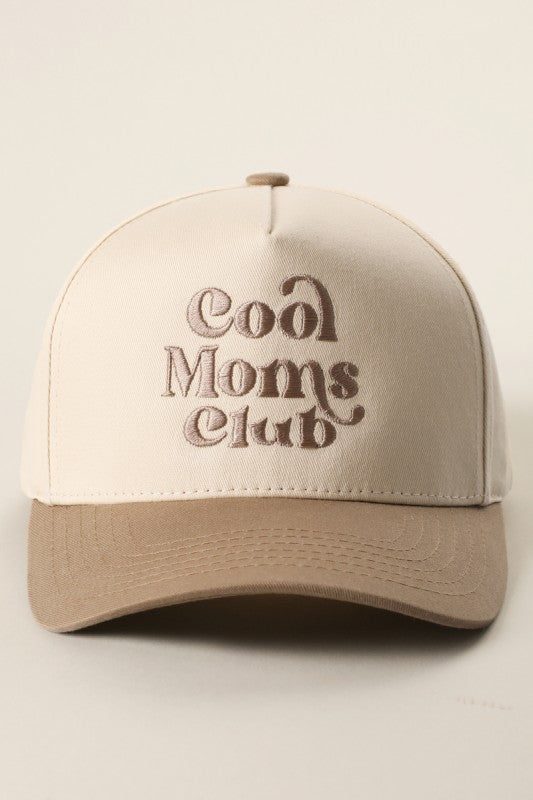 Cool Moms Club Embroidery Two-tone Trucker Hat
