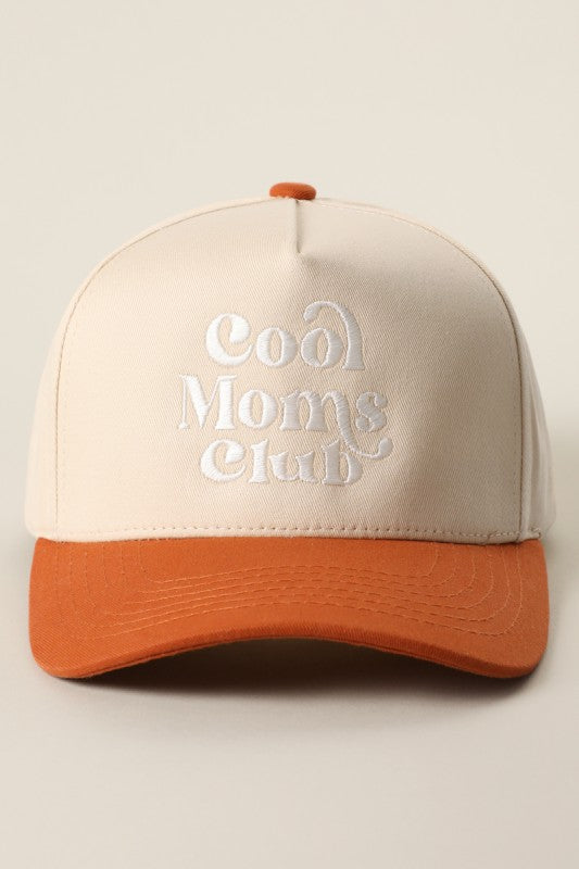 Cool Moms Club Embroidery Two-tone Trucker Hat