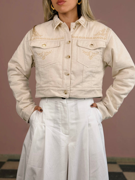 Embroidered Quilted Jacket
