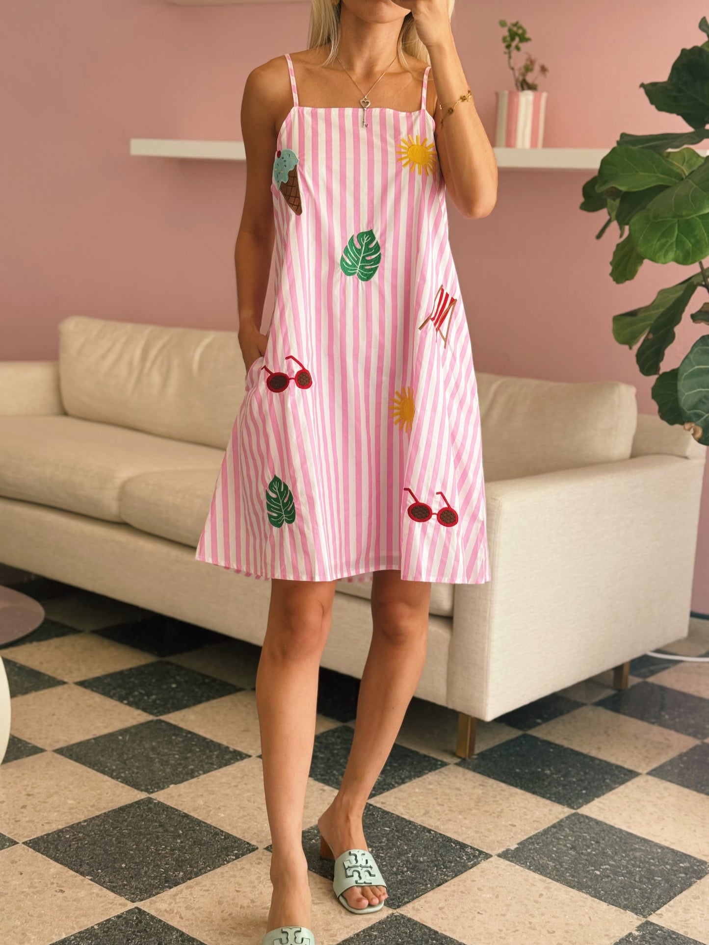 Summer Vibe Patch Dress