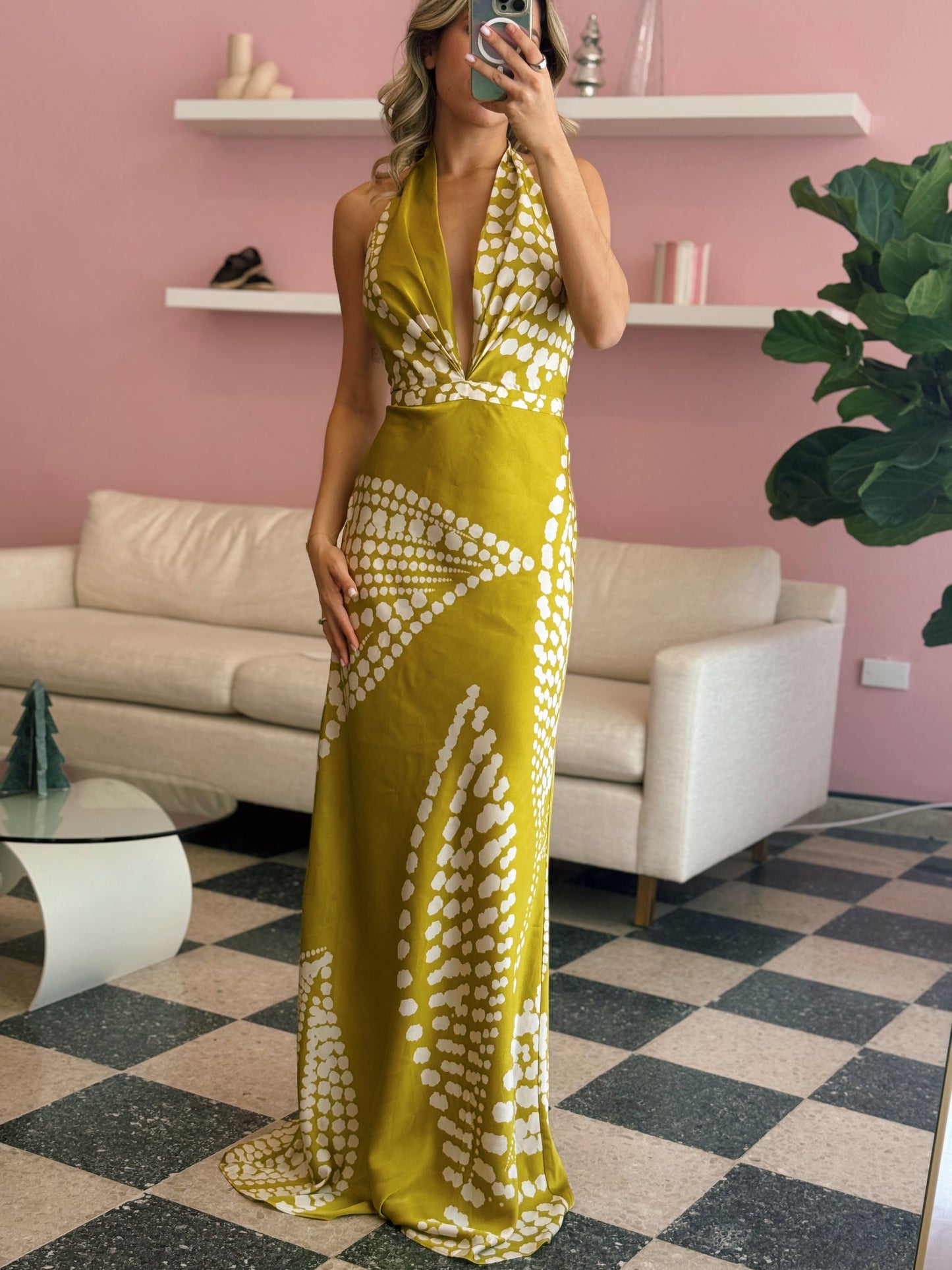 Aria Satin Maxi Dress