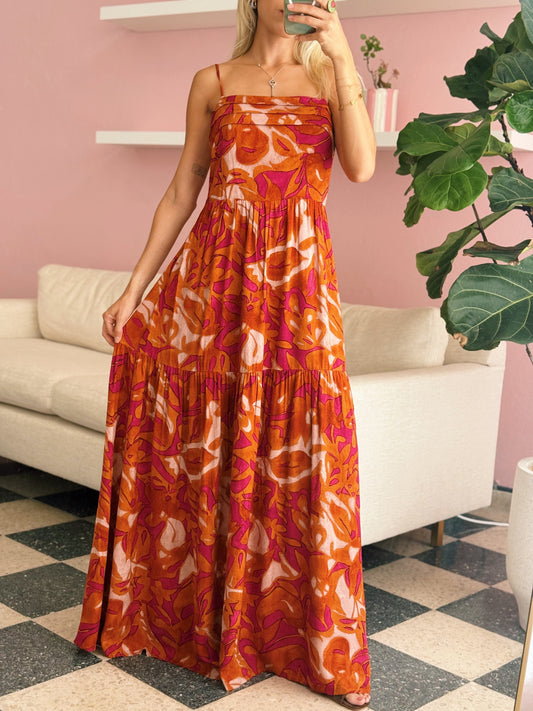 Burnt Orange Maxi Dress