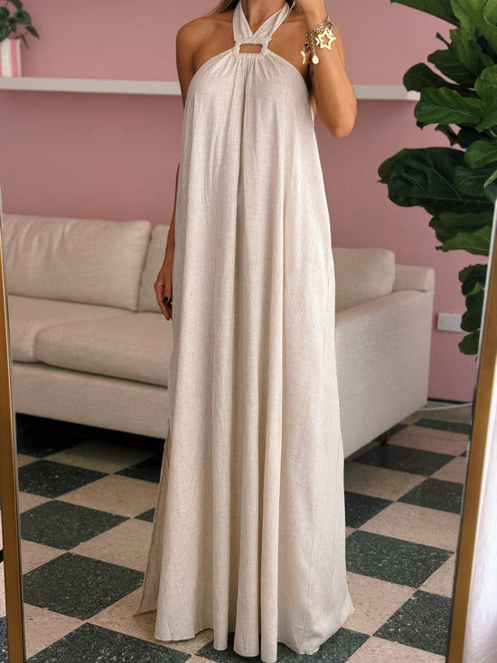 Halter Backless Maxi Dress