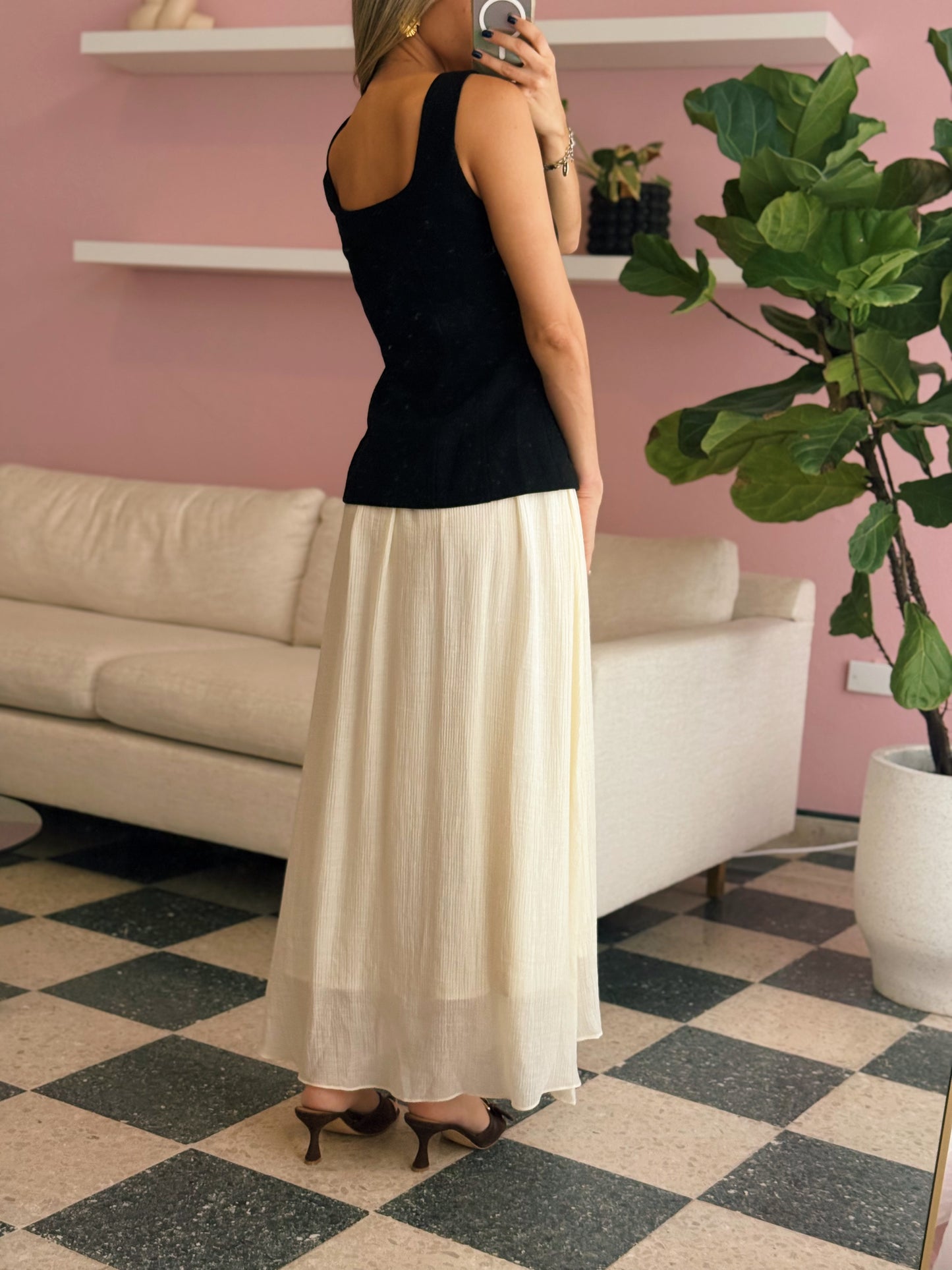 Black Ivory Midi Dress