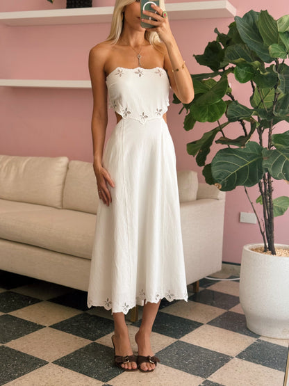 Shavonda Open Back Midi Dress