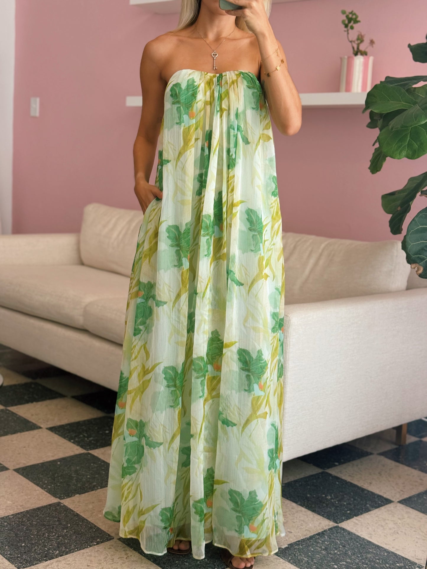 Aileen Strapless Maxi Dress