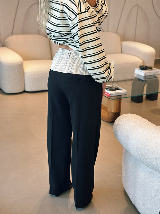 Pinstripe Contrast Trousers