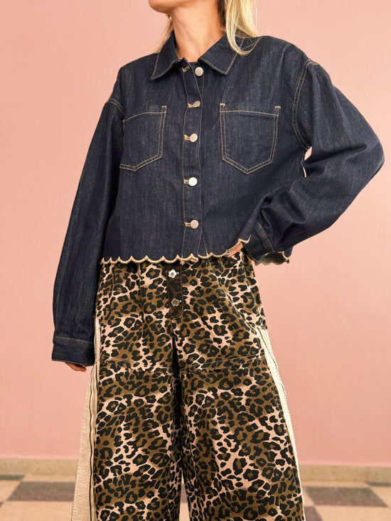 Denim Jacket Scallop