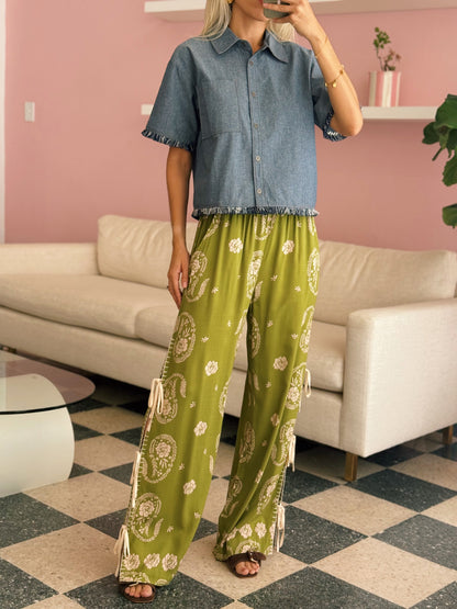 Sullivan Fringe Button Up Top