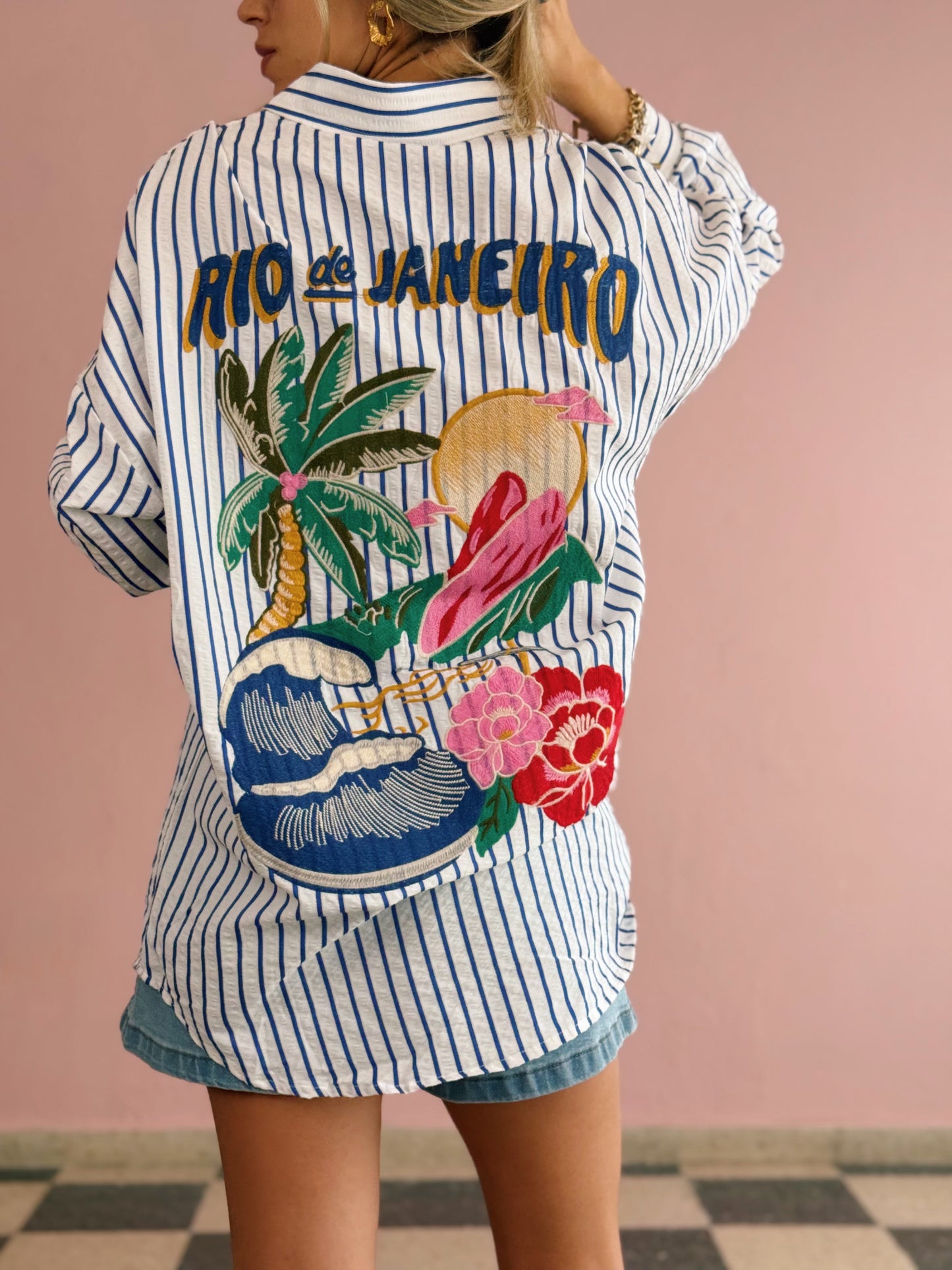 Rio De Janeiro Embroidered Top