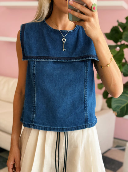 Denim Timeless Top