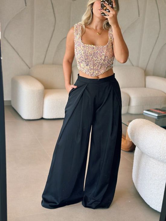 Black Wide Leg Pants