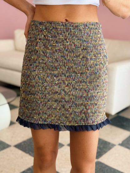 Tweed Multicolor Skirt