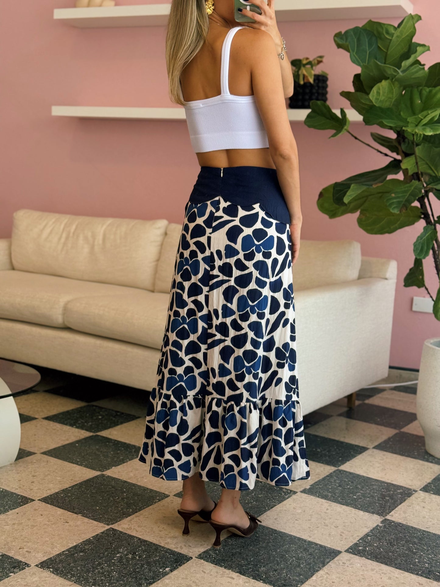 One Size Ribbed White Crop Top