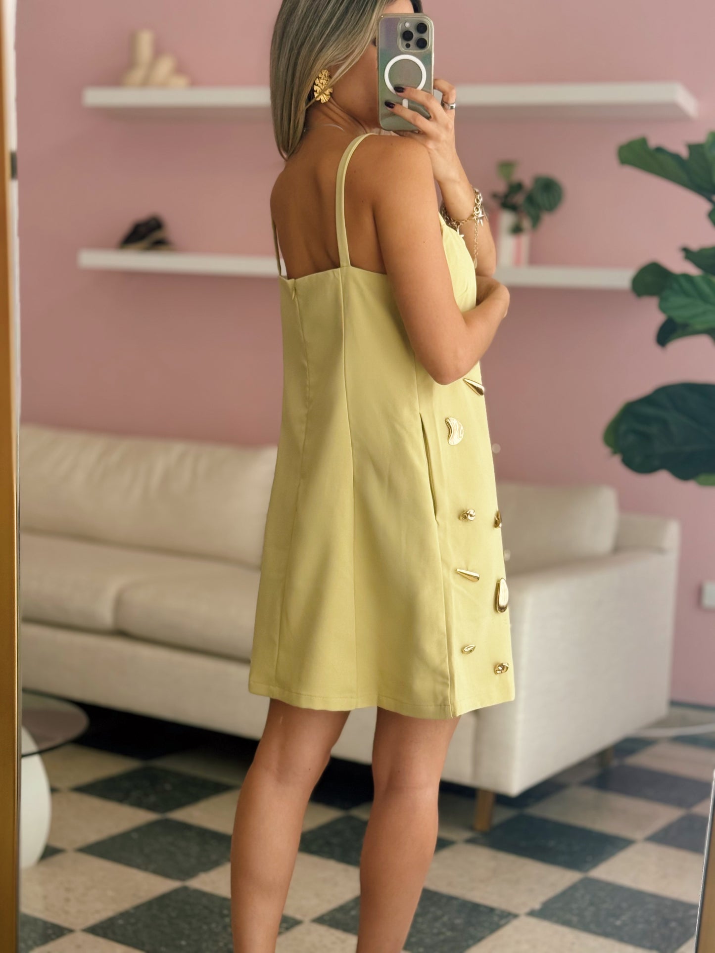 Butter Yellow Mini Dress