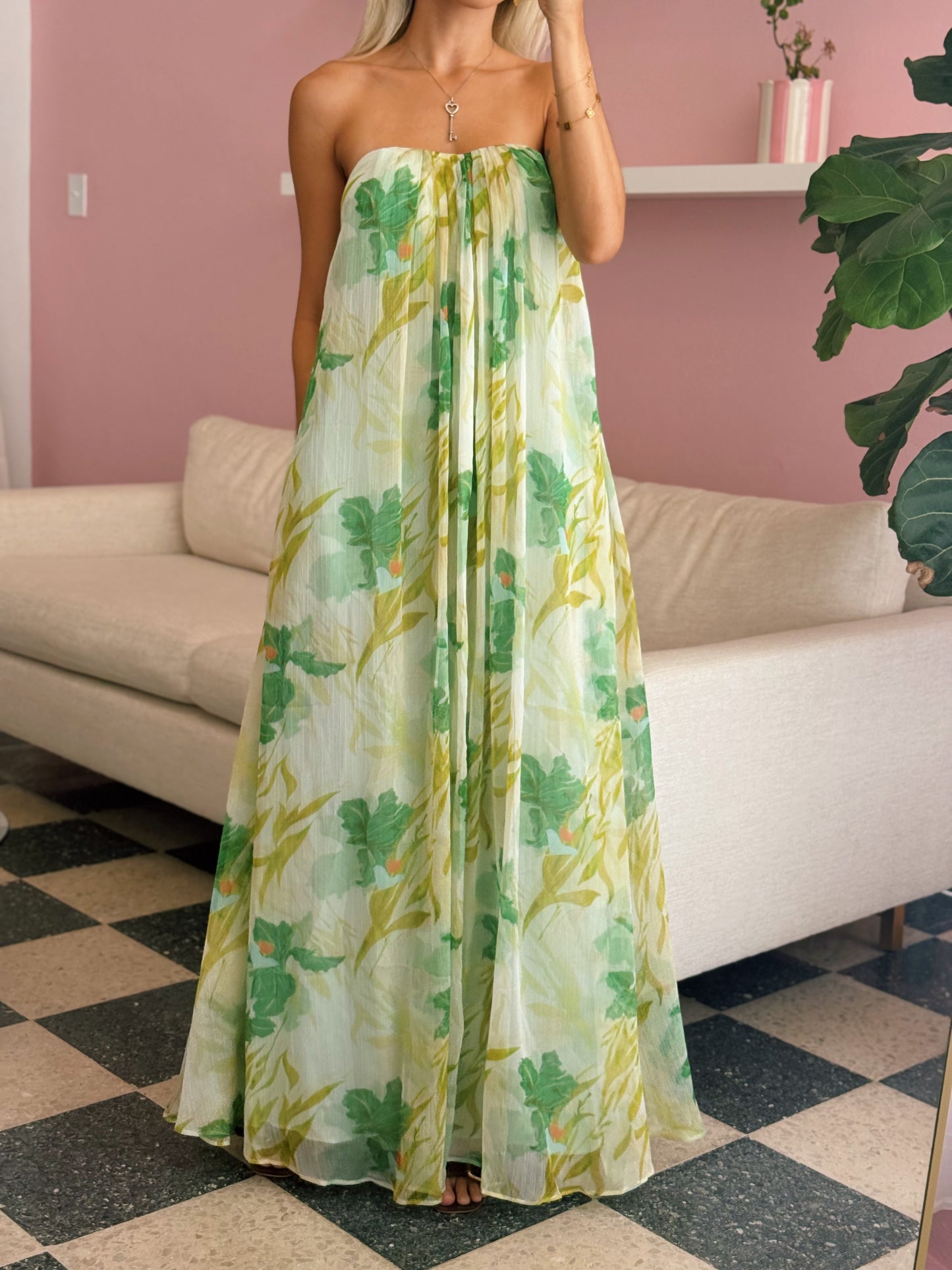 Aileen Strapless Maxi Dress