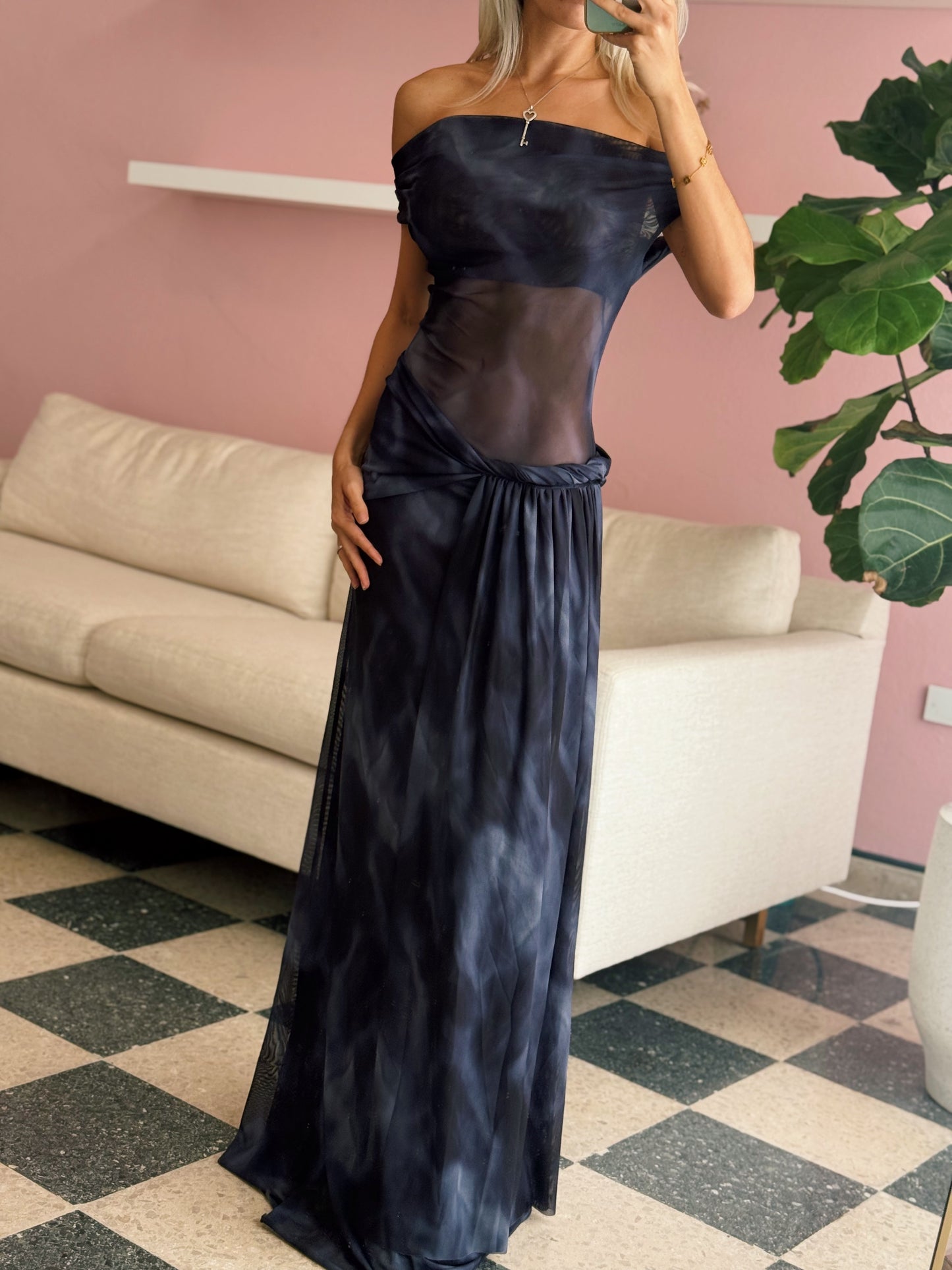 Dessert Mesh Blue Dress