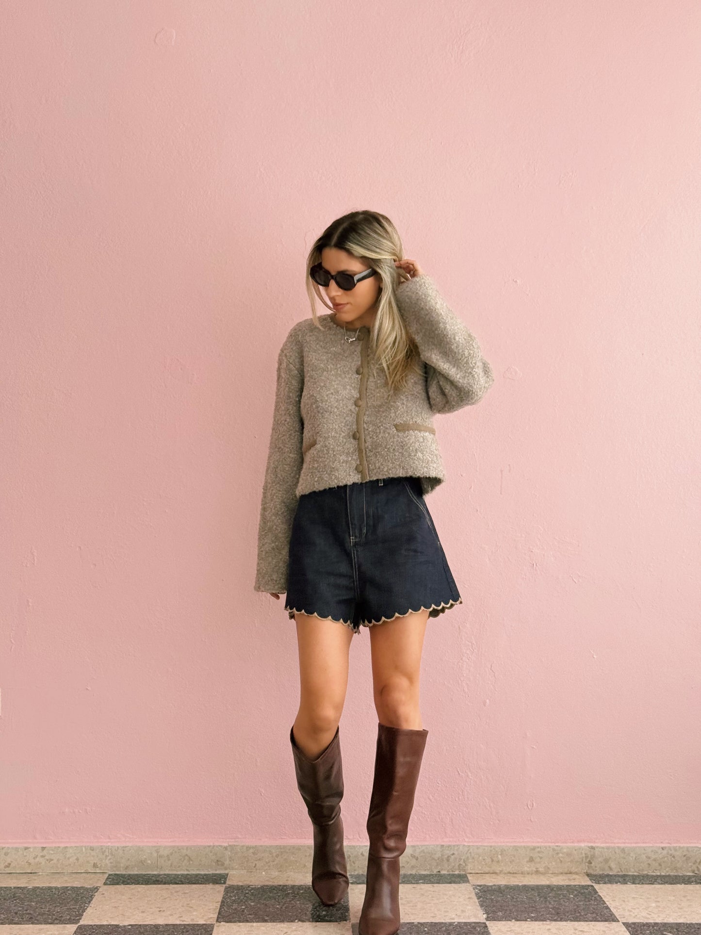Fuzzy Knit Jacket