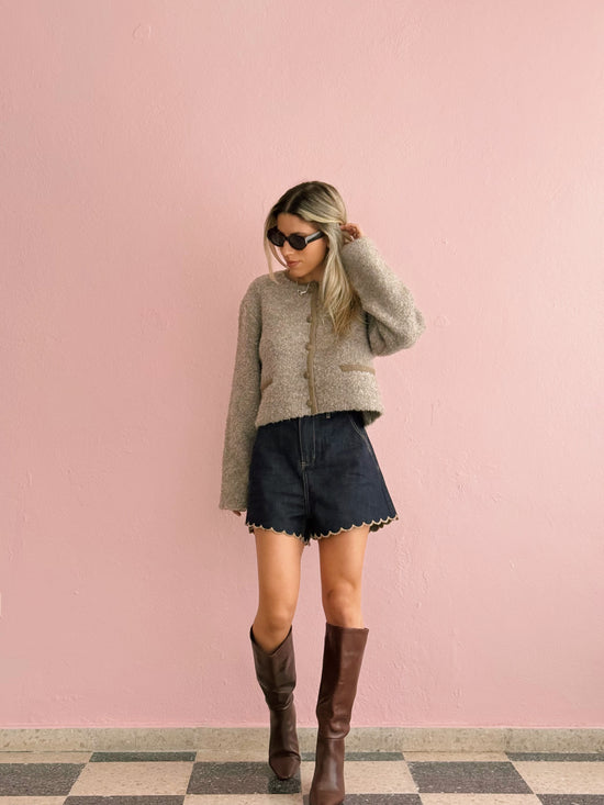 Fuzzy Knit Jacket