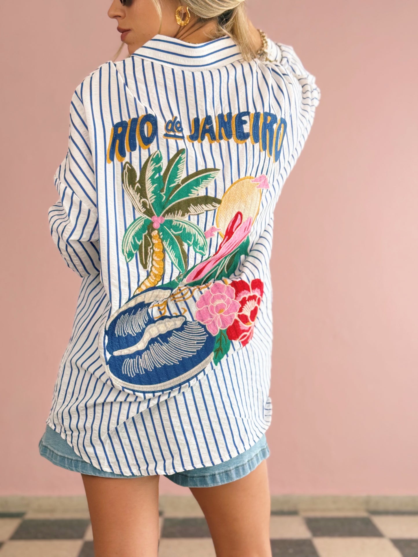 Rio De Janeiro Embroidered Top