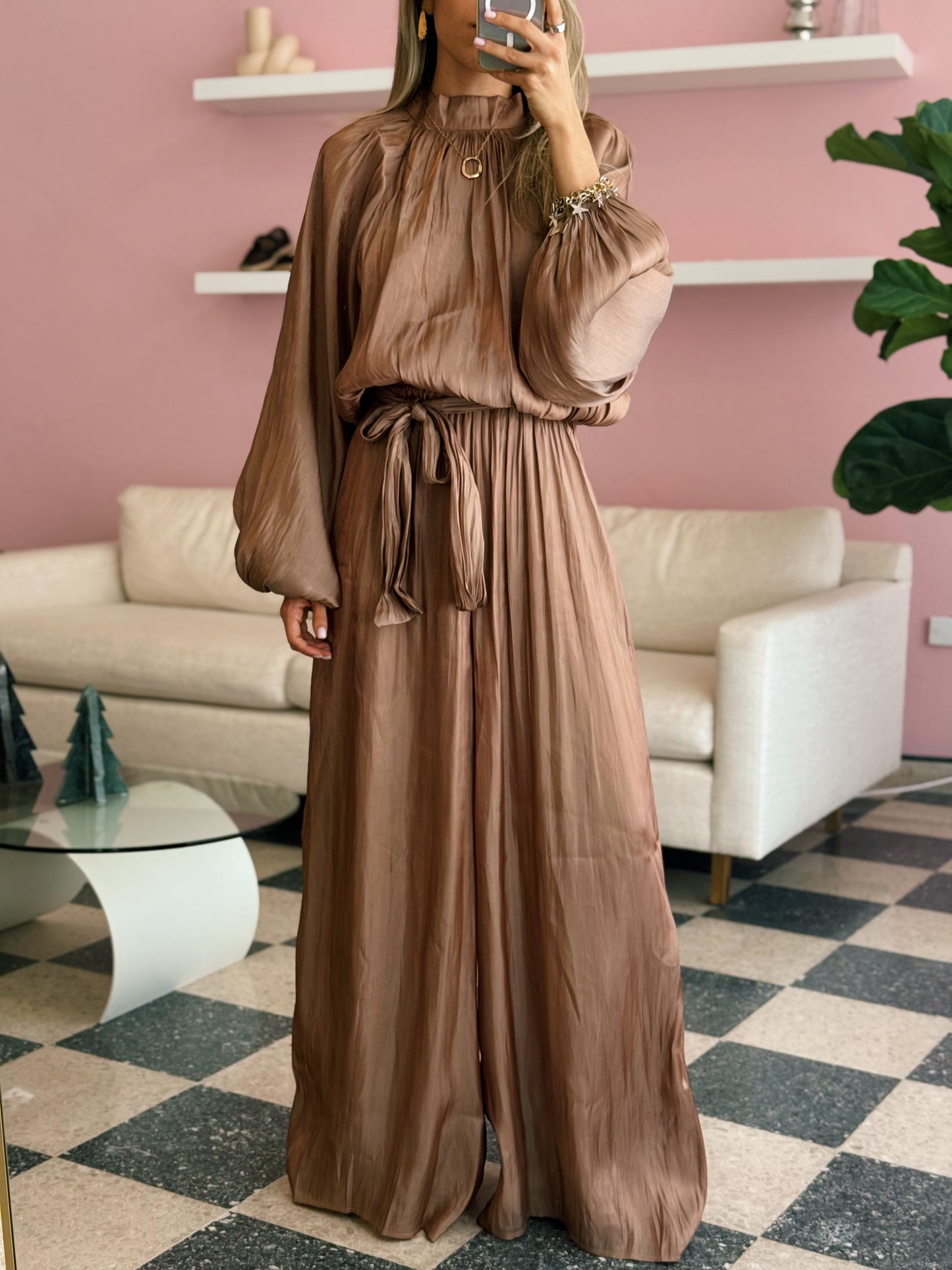 Mocha Jumpsuit