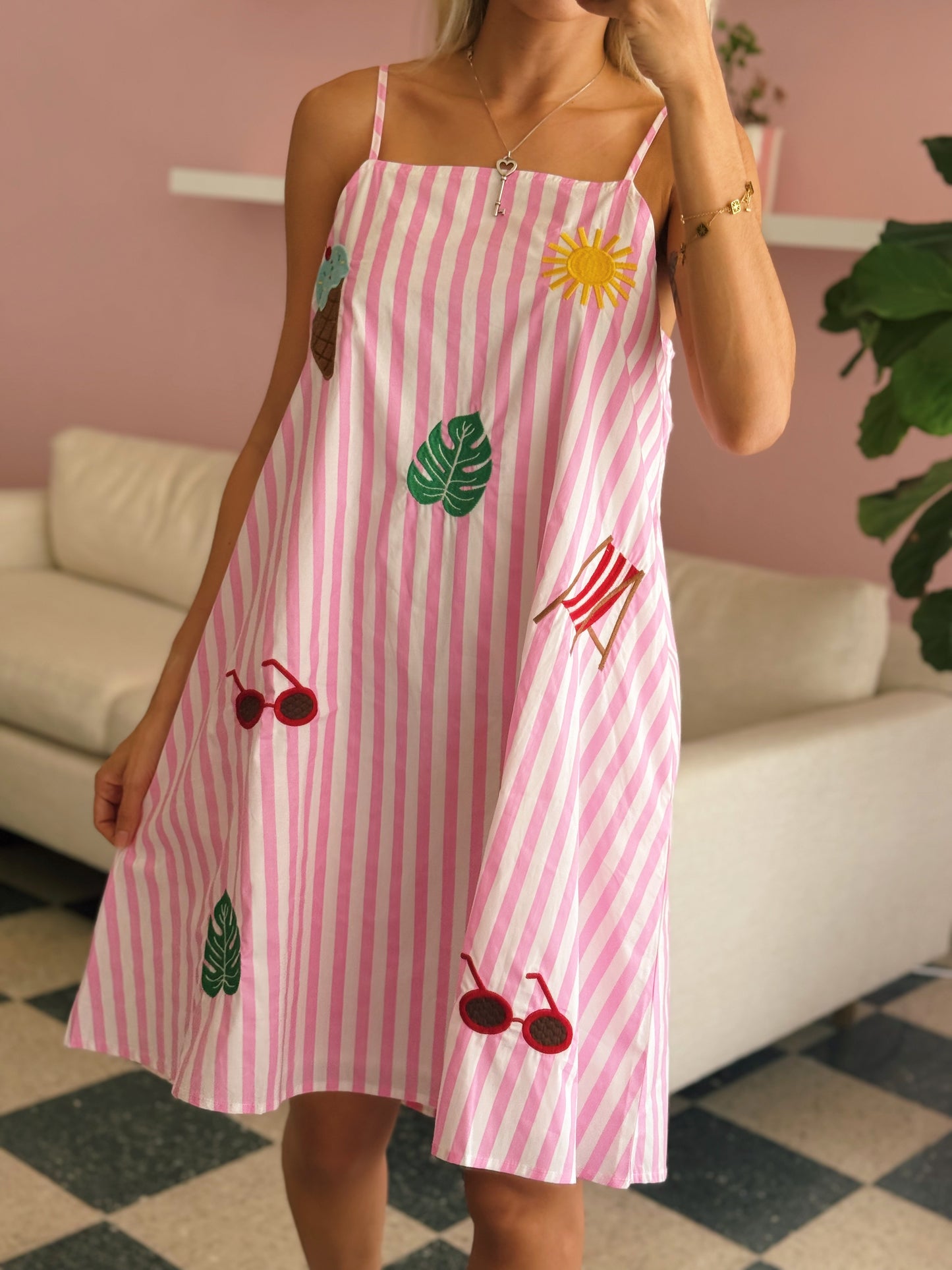 Summer Vibe Patch Dress