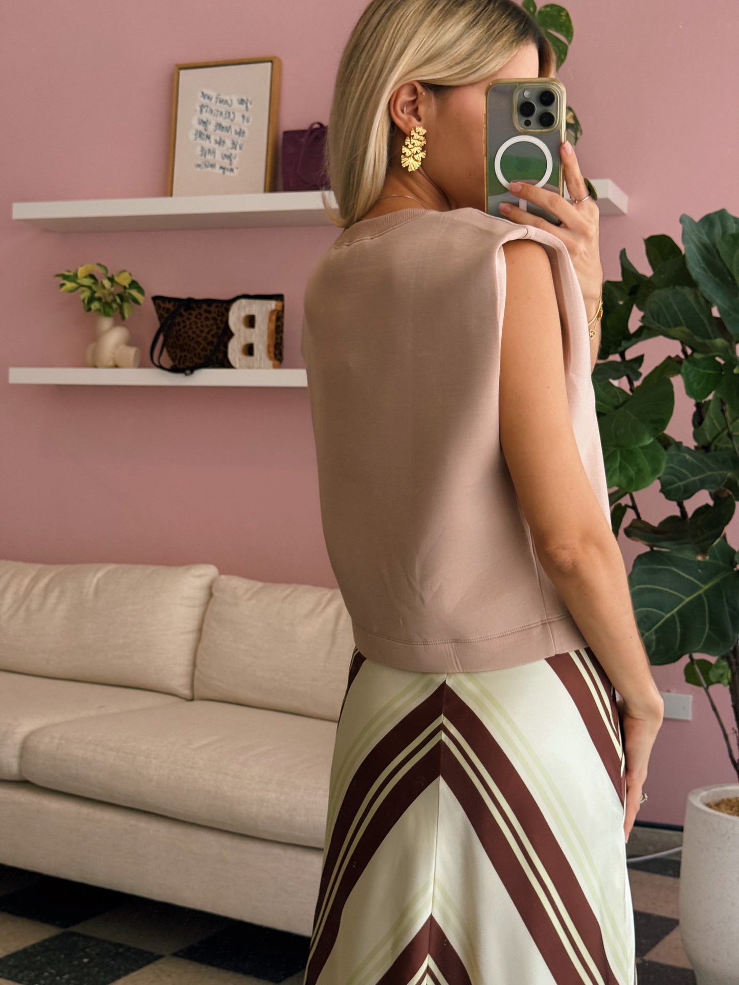 Taupe Soft Basic Top