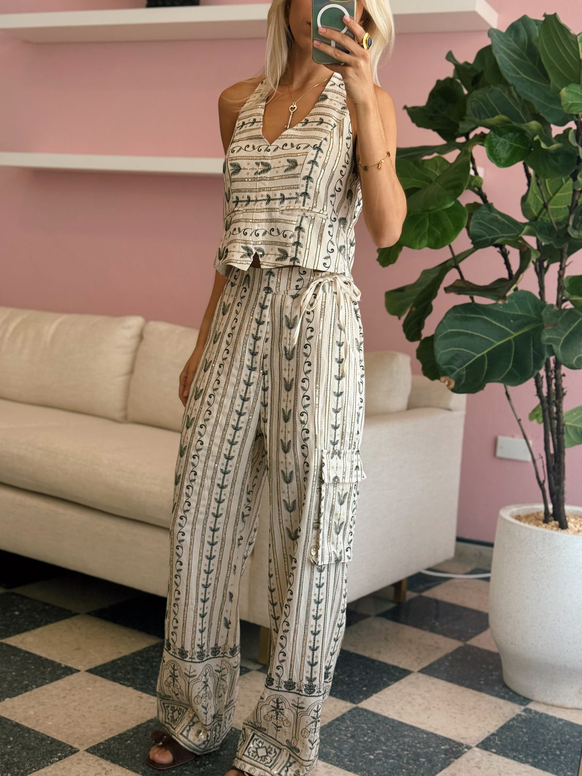 Embroidered Sequin Top - Designed in Barcelona