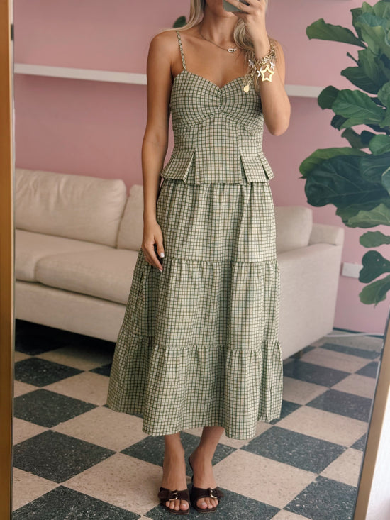 Olive Skirt Set