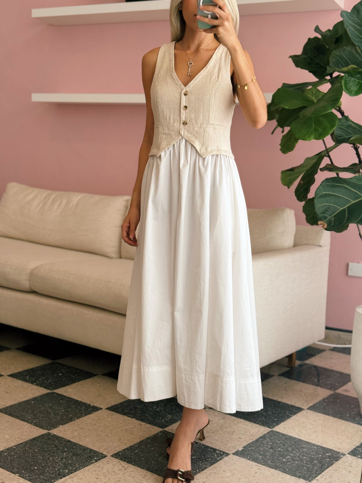 Claira White Dress