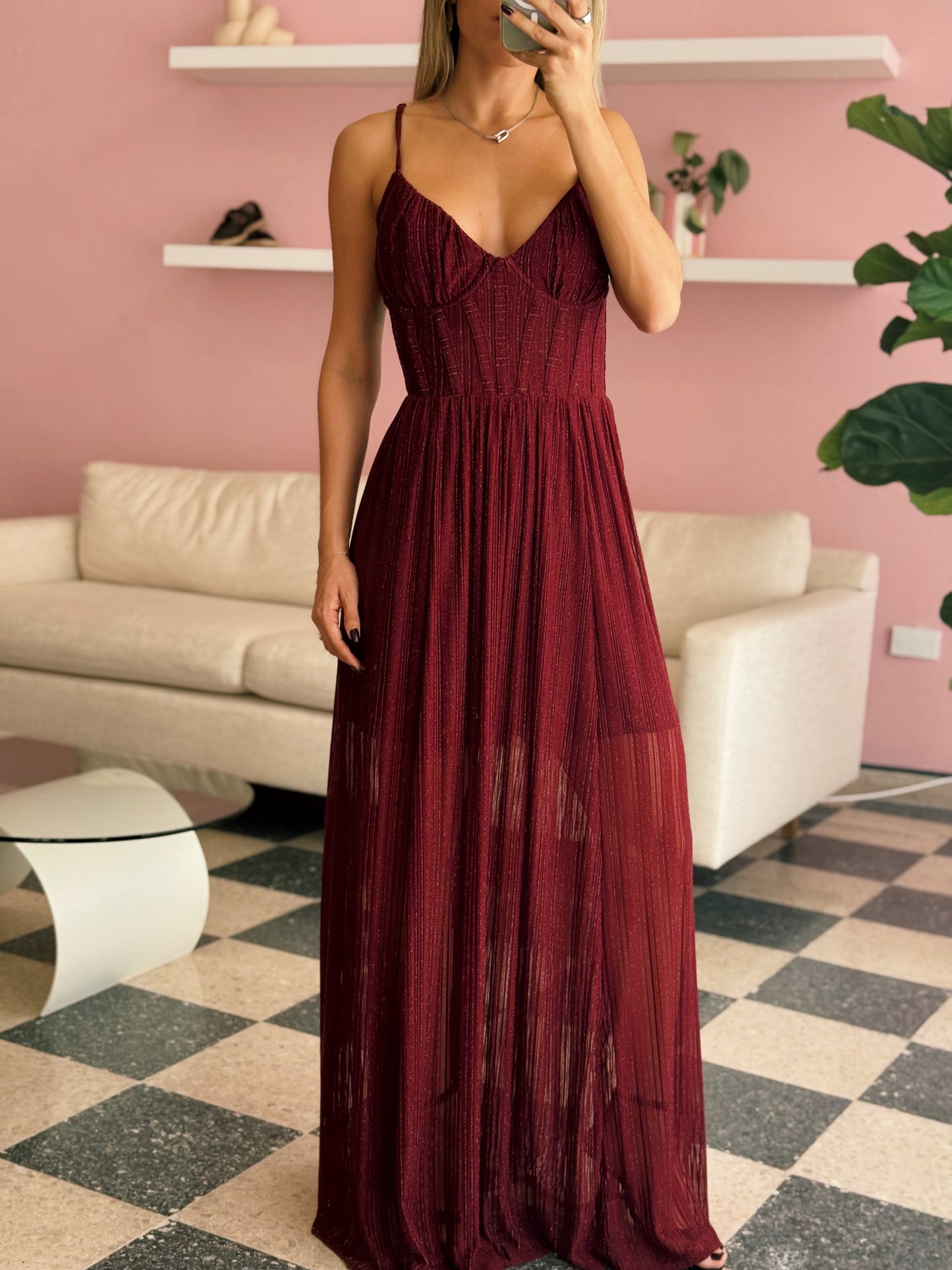 Burgundy Maxi Dress